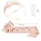 13th Birthday Crown for Girls & Official Teenager Birthday Sash & Pearl Pin Set, 13 Birthday Tiara, Birthday Gifts for Teen Girls, 13th Birthday Decorations for Girls, Teen Girl Gifts Rose Gold